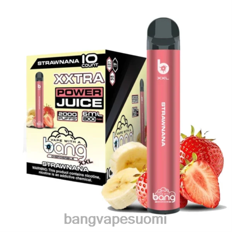 D0X2X25 Bang Vape XXL 2000 hengitystä strawnana | Vape Gang Disposables